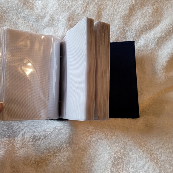 Silver & Gold two tone Velvet Photo Album Glass Fr - Picture 6 of 11